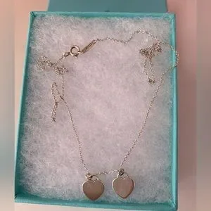 Tiffany & Co. | Jewelry | Tiffany Blue Double Heart Tag